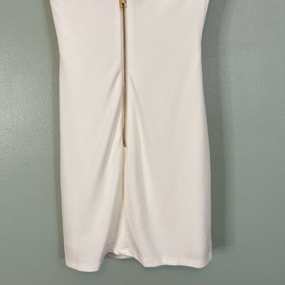 HOURS Mini Dress XXS Corset Cut Out Off Shoulder Sweetheart Evening Party White - Picture 7 of 11